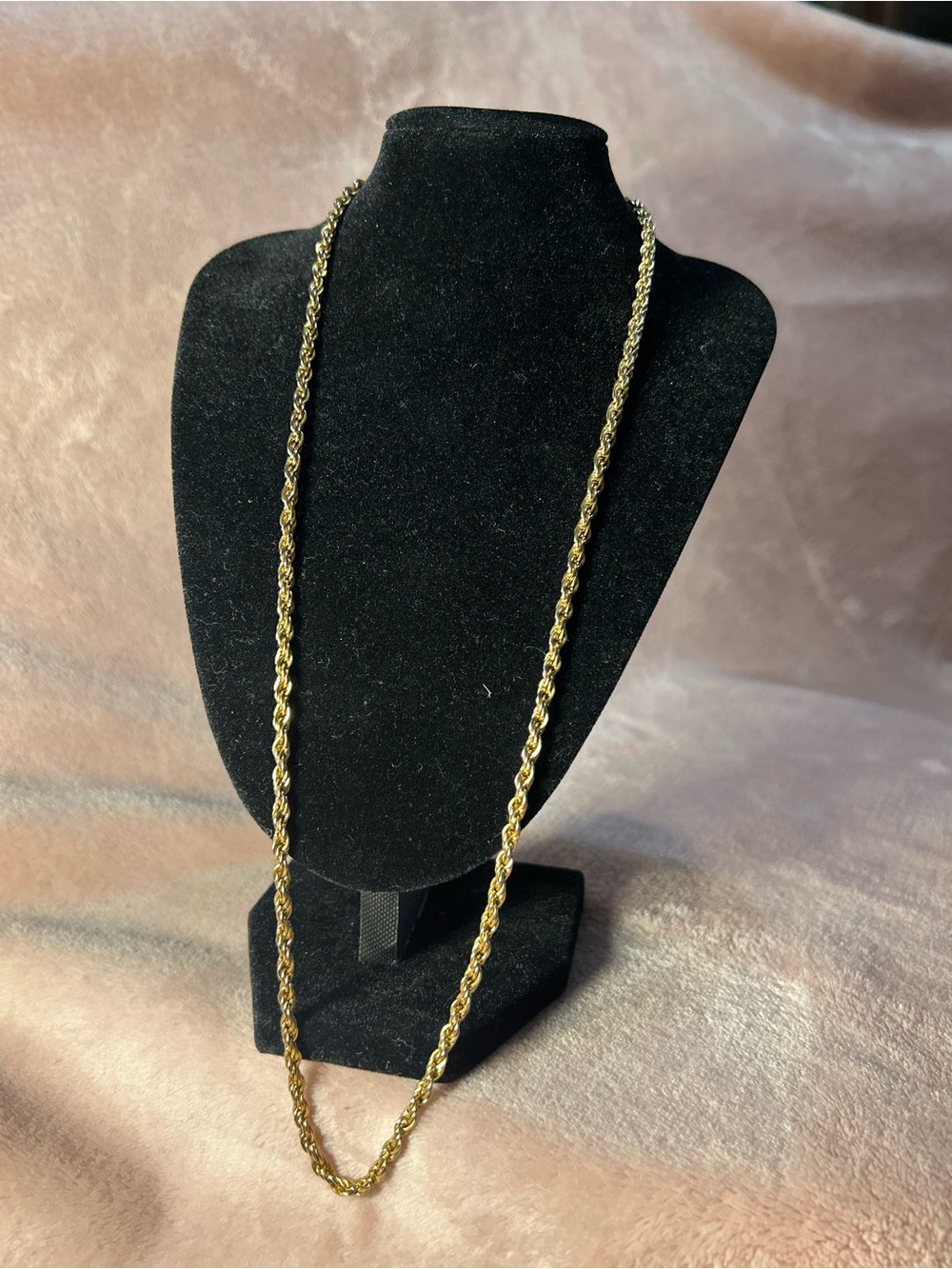 Classic Gold Rope Chain Necklace for Women